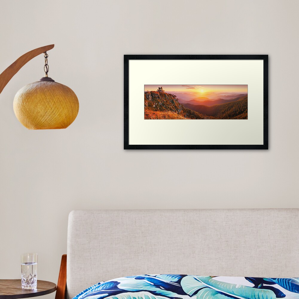 Pinnacles Fire Lookout, Alpine National Park, Victoria, Australia Framed Art Print