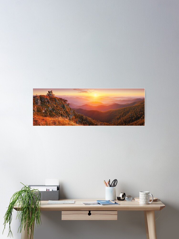 Thumbnail 2 of 3, Poster, Pinnacles Fire Lookout, Alpine National Park, Victoria, Australia designed and sold by Chockstone.
