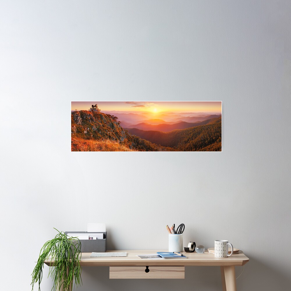 Pinnacles Fire Lookout, Alpine National Park, Victoria, Australia Poster