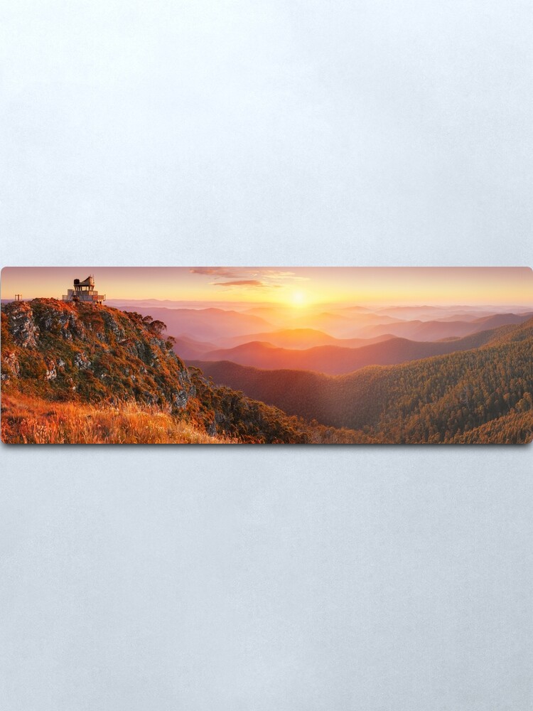 Alternate view of Pinnacles Fire Lookout, Alpine National Park, Victoria, Australia Metal Print