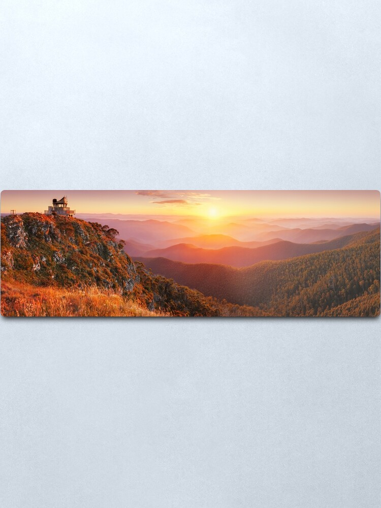Alternate view of Pinnacles Fire Lookout, Alpine National Park, Victoria, Australia Metal Print