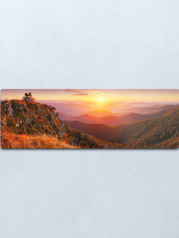 Alternate view of Pinnacles Fire Lookout, Alpine National Park, Victoria, Australia Metal Print