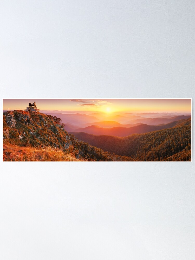 Thumbnail 1 of 3, Poster, Pinnacles Fire Lookout, Alpine National Park, Victoria, Australia designed and sold by Chockstone.