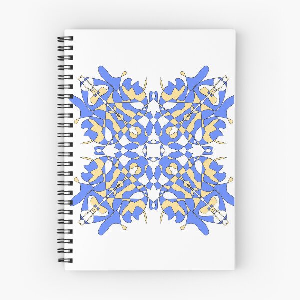 Item preview, Geometric blue and yellow design.  designed and sold by PaintingsByKF.