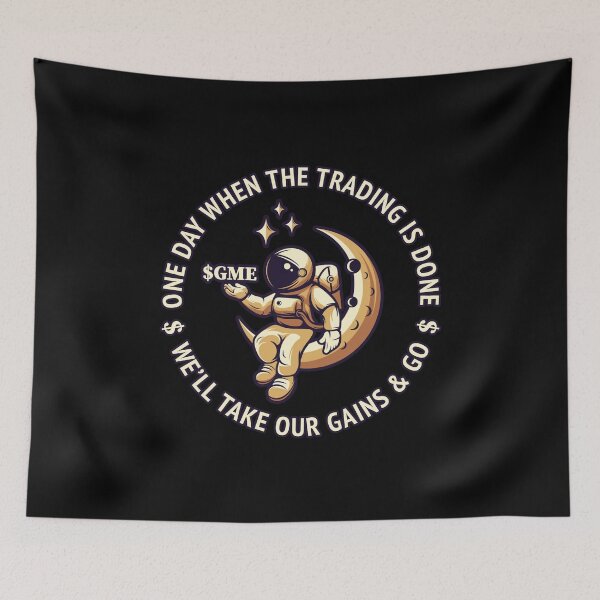 Item preview, Tendieman Astronaut - When Trading Is Done We'll Take Our Gains & Go designed and sold by BeerBro-Designs.