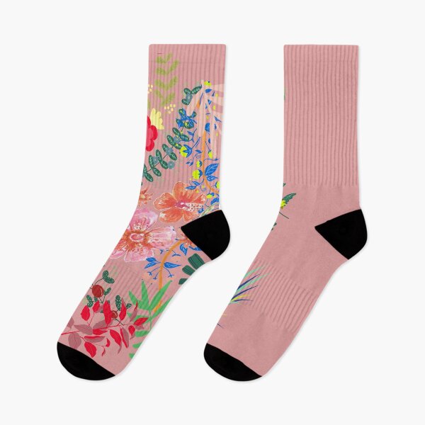 Item preview,  vibrant colorful floral pattern ! designed and sold by Byoudesigns.
