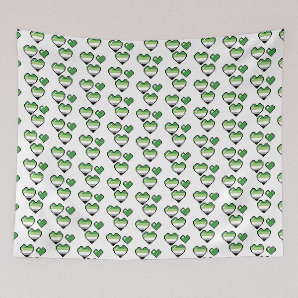 Item preview, Pixel Hearts (Aromantic) designed and sold by Wyrd Witchy Ways.