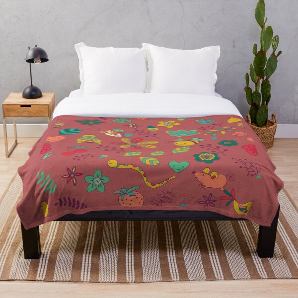 Bee's & Butterfly Garden Throw Blanket