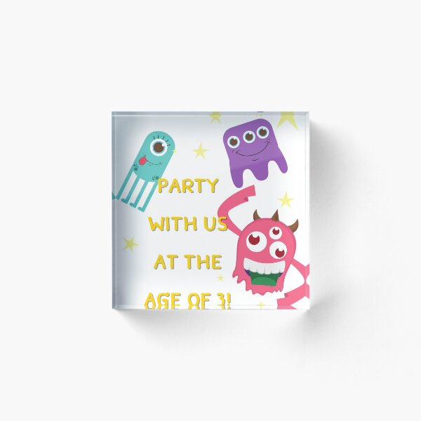Item preview, Party with us at the age of 3  designed and sold by ohm-HY.
