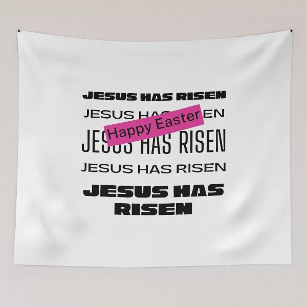 Item preview, HAPPY EASTER | JESUS HAS RISEN designed and sold by LiveAndGlow.