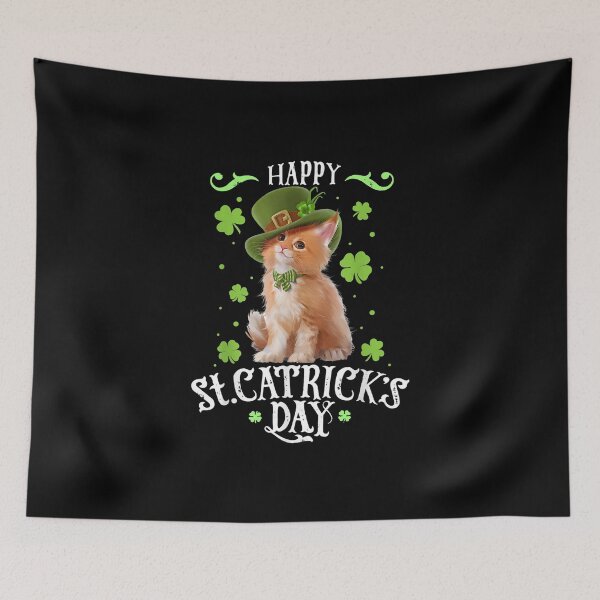 Item preview, Happy St Catrick's Day Funny Cat St Patricks designed and sold by AngelJames.