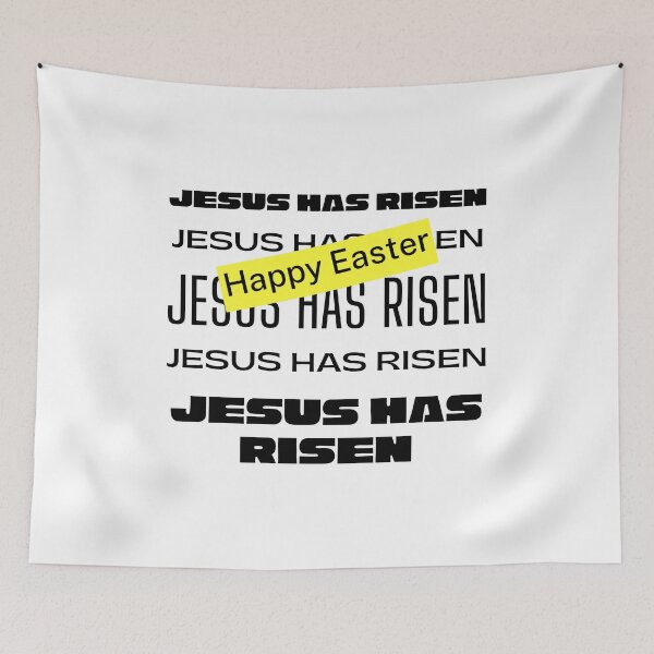 Item preview, HAPPY EASTER | JESUS HAS RISEN designed and sold by LiveAndGlow.