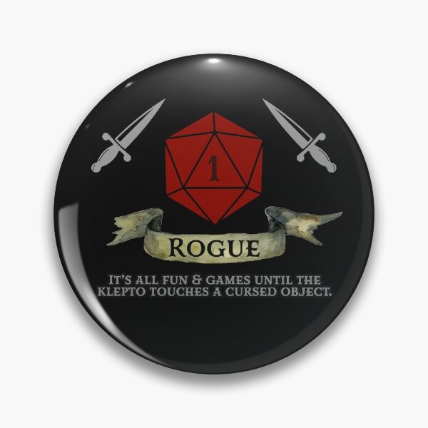 Item preview, Rogue Fun & Games Klepto with Daggers Red Nat1 designed and sold by Trollmarket.