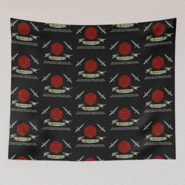 Item preview, Rogue Fun & Games Klepto with Daggers Red Nat1 designed and sold by Trollmarket.
