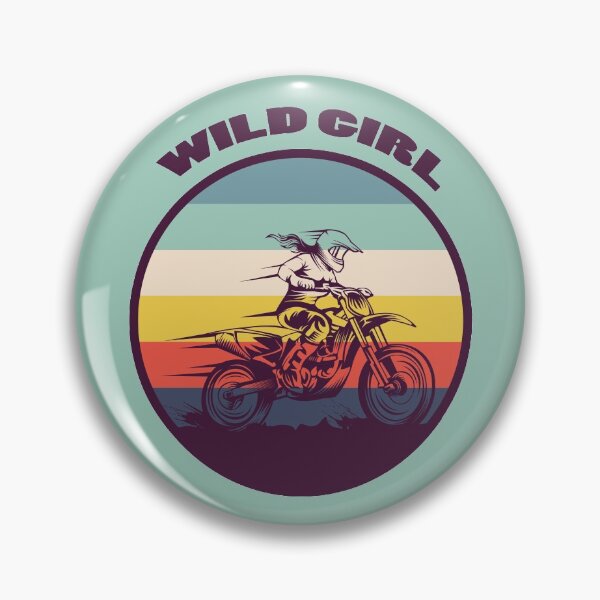 Item preview, Vintage motocross wild girl designed and sold by Astralia.