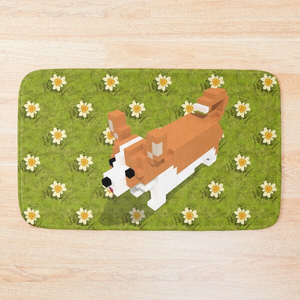 Item preview, Voxel dog and the flowers designed and sold by wagnerps.
