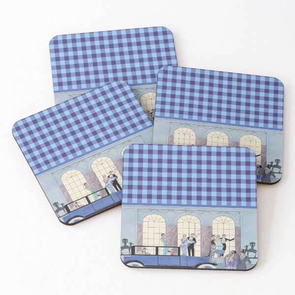 Item preview,  Blue Buffalo Checks & Vintage Fashion Party designed and sold by Tamas Das.