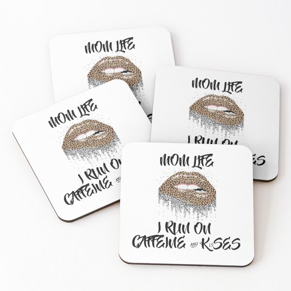 Item preview, Mom Life I run on caffeine and kisses designed and sold by GENEVA1125.