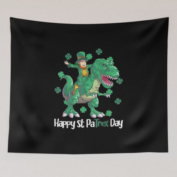 Item preview, Leprechaun ride Dino Happy st patrex day St Patricks Day designed and sold by AngelJames.