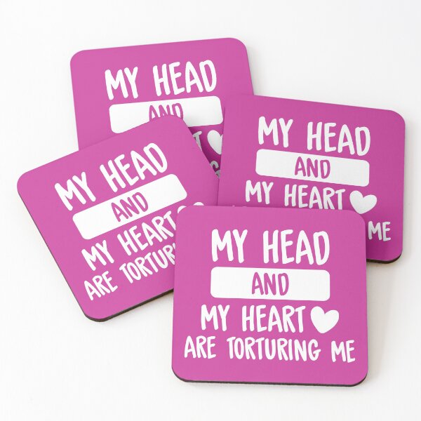 Item preview, My Head And My Heart Are Torturing Me (Pink) designed and sold by FilipeFerreira.