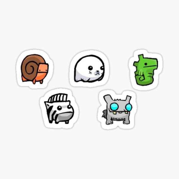 castle crashers stickers