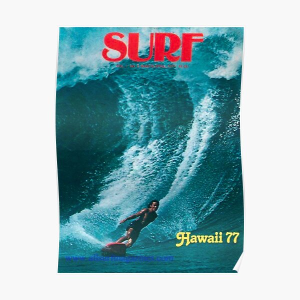 Vintage Hawaii Surfing Poster – Vintagraph Art