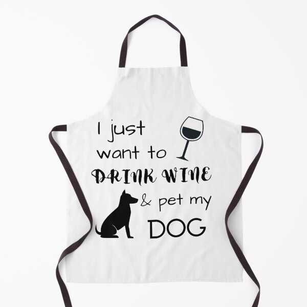 Item preview, Copy of I Just want to drink wine & pet my dog designed and sold by Anako Design.