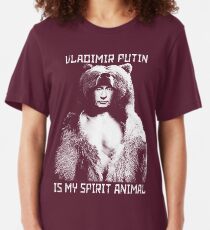 Putin is my spirit animal Slim Fit T-Shirt