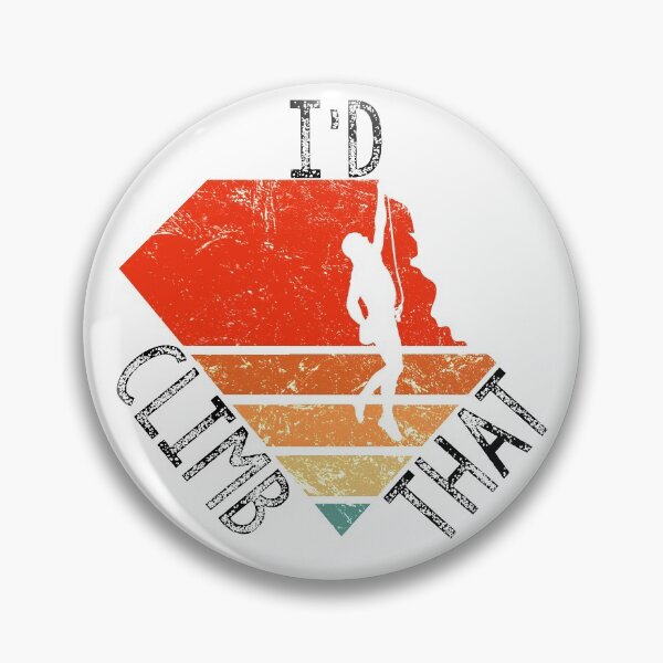 Item preview, I'd Climb That Rock Climber Retro Mountain designed and sold by Matt Ballinger.