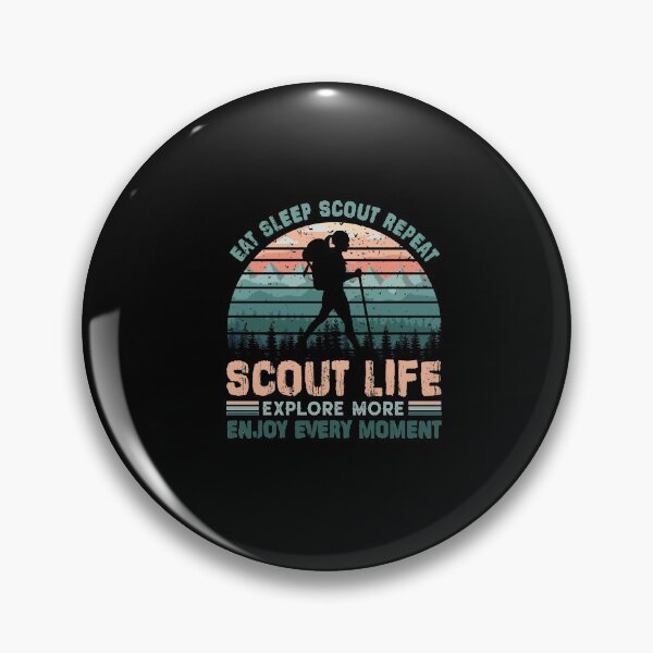 Item preview, Eat Eat Sleep Scout Repeat Vintage Scouting Scout Life Enjoy Every Moment designed and sold by cucai721.