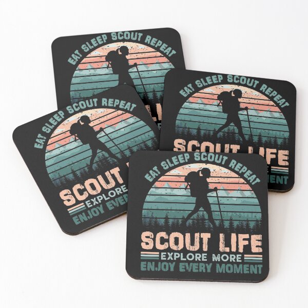 Item preview, Eat Eat Sleep Scout Repeat Vintage Scouting Scout Life Enjoy Every Moment designed and sold by cucai721.