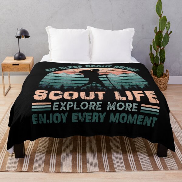 Item preview, Eat Eat Sleep Scout Repeat Vintage Scouting Scout Life Enjoy Every Moment designed and sold by cucai721.