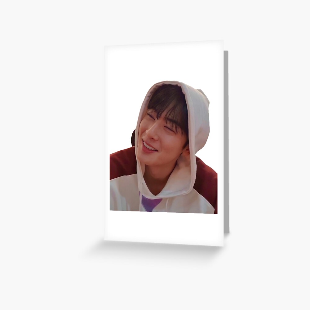 Astro Cha Eun Woo Greeting Card for Sale by gracesuzannexie