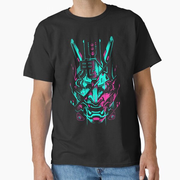 Vista previa del artículo con la obra «Oni Glitch - Neon Ver», diseñado y vendido por Blackout  Brother.