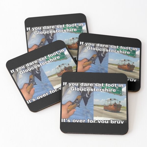 Item preview, IF YOU DARE SET FOOT IN GLOUCESTERSHIRE | ITS OVER FOR YOU BRUV designed and sold by Hunters11.