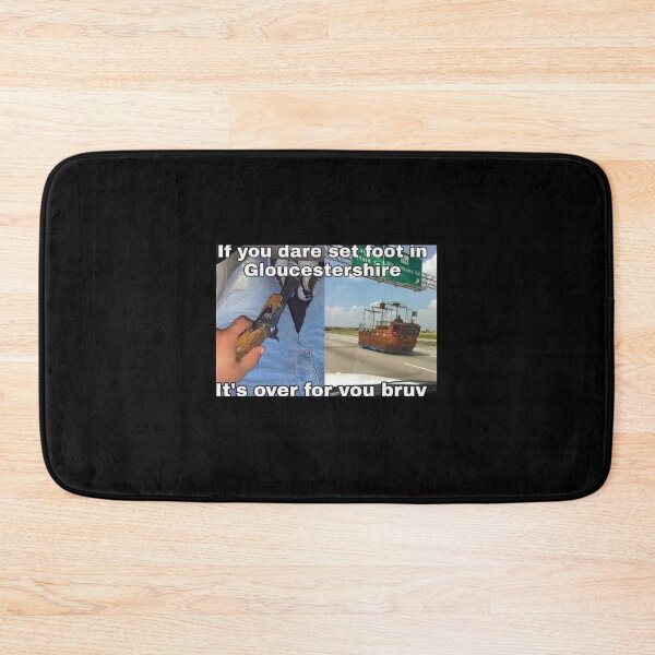 Item preview, IF YOU DARE SET FOOT IN GLOUCESTERSHIRE | ITS OVER FOR YOU BRUV designed and sold by Hunters11.