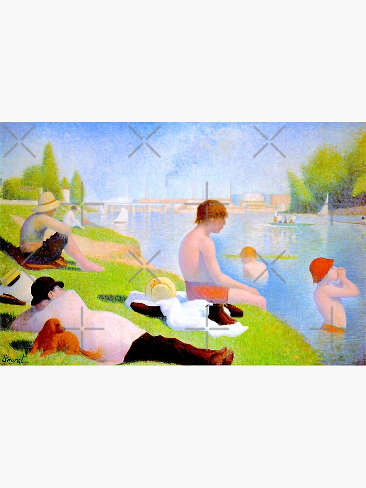 Bathers at Asnières by Georges Pierre Seurat Premium Matte Vertical ...