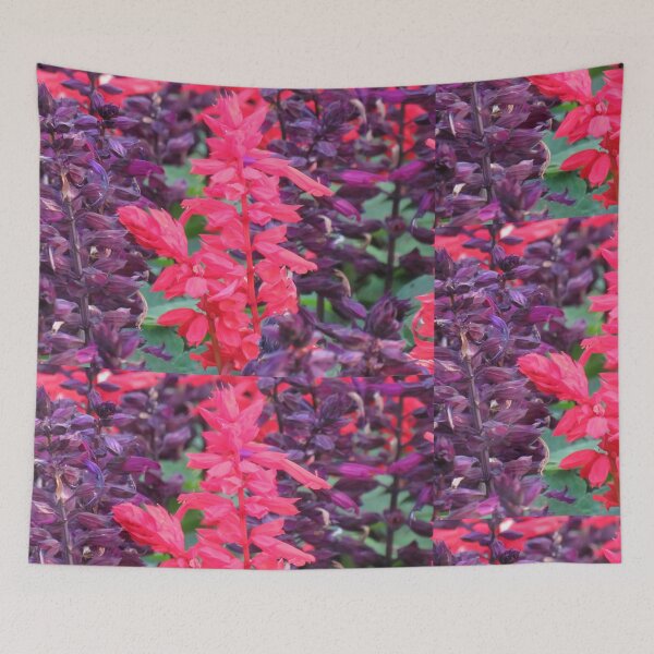Item preview, Bright red and purple salvia designed and sold by greentiger1.
