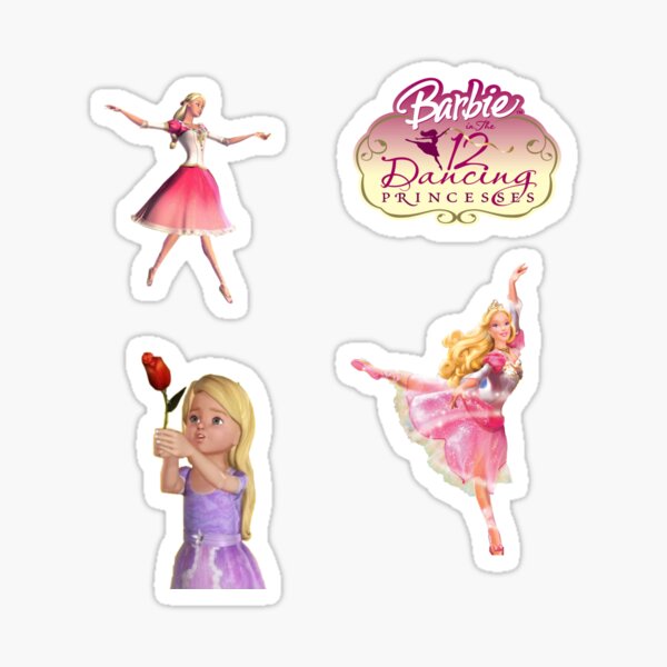 Sticker infantil Princesas Disney bailando