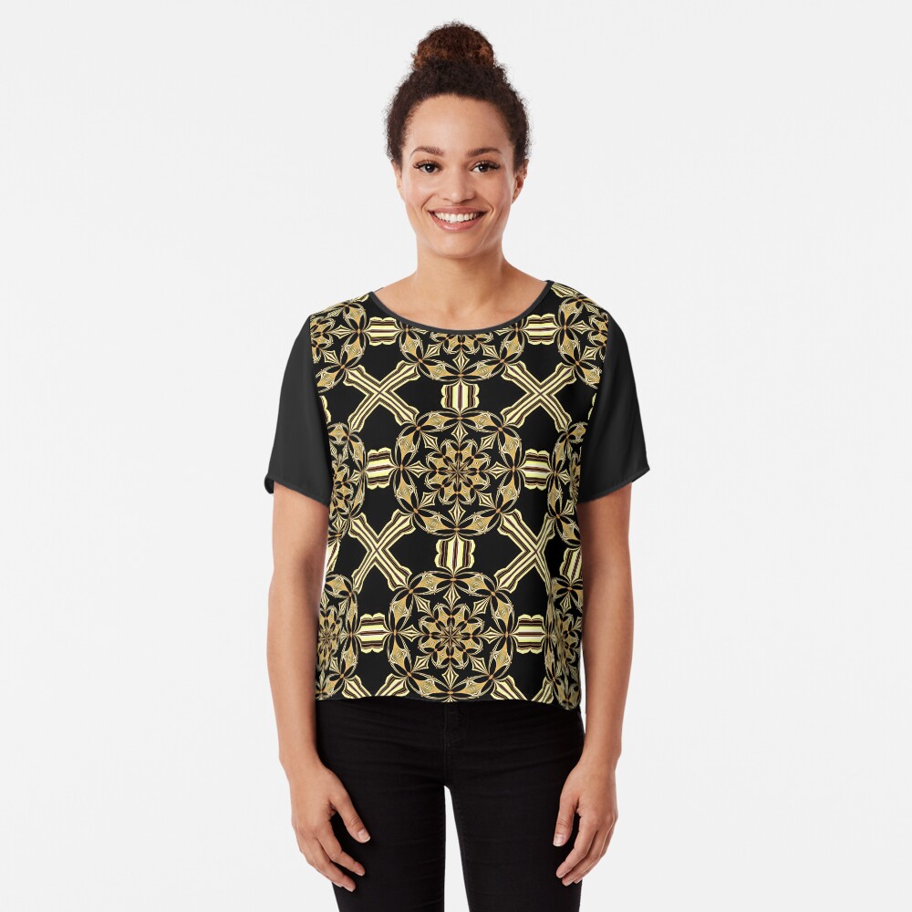 Bohemian Flowers Chiffon Top