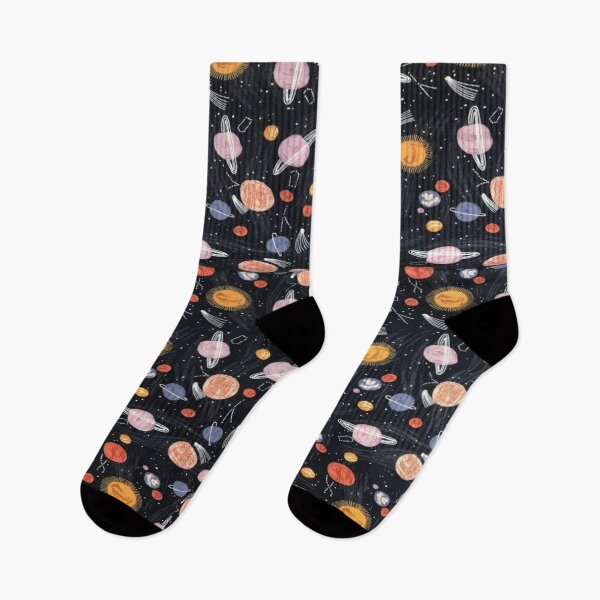 Item preview, Galaxy Blueberry - Night Ride Space Planets Galaxy Solar System Earth Stars Printed on Petal Signature Cotton Fabric  designed and sold by wardrop24.