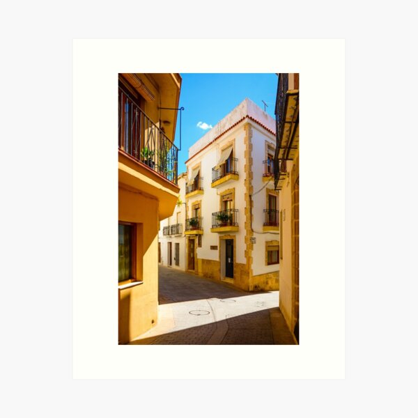 Javea street Art Print