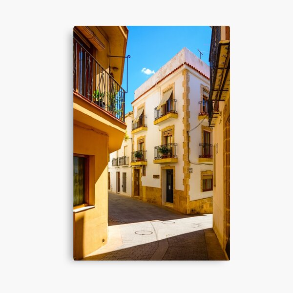 Javea street Canvas Print