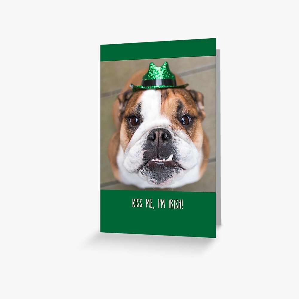 Kiss Me, I'm Irish Greeting Card