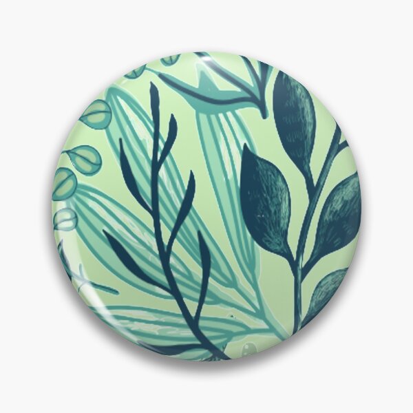 Item preview, Floral Leaves on Light Green designed and sold by julset.