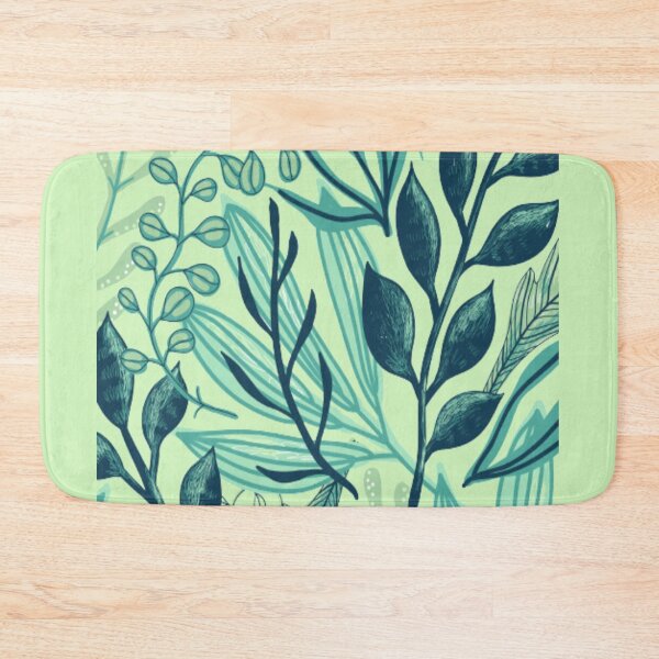 Item preview, Floral Leaves on Light Green designed and sold by julset.