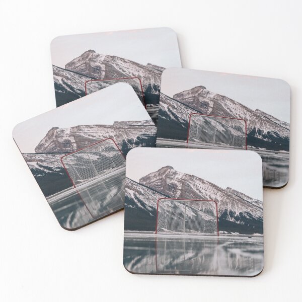 Item preview, Waiting to Score, Hockey Net in The Rocky Mountains designed and sold by JDWarren.