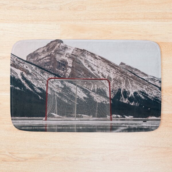 Item preview, Waiting to Score, Hockey Net in The Rocky Mountains designed and sold by JDWarren.