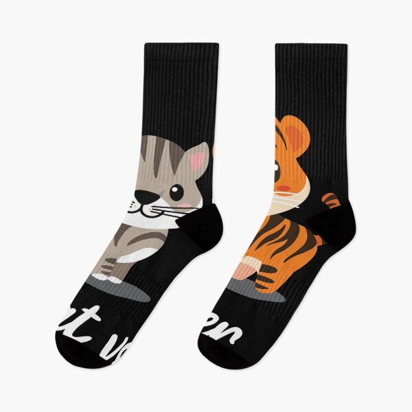 Item preview, Cute Cat vs Tiger Design designed and sold by PuddleofStars.