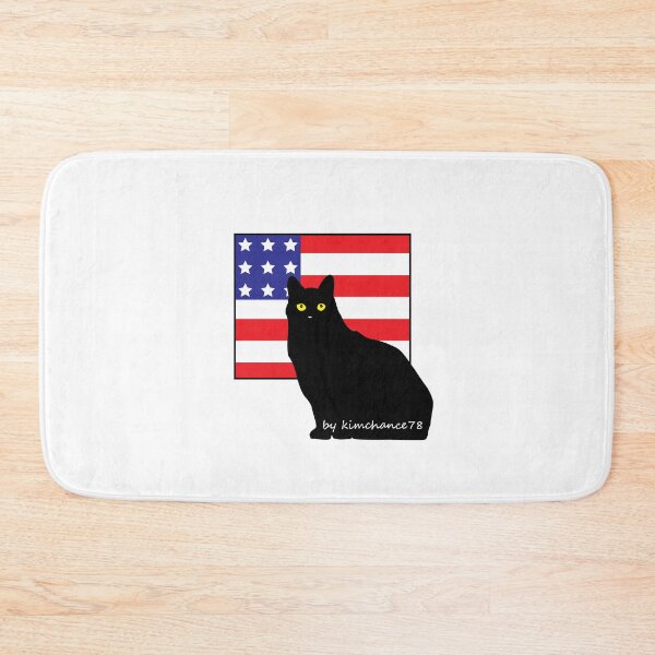 Item preview, U.S.A and black cats print design. u.s.a style designed and sold by dadamda.